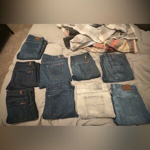 Vintage 7 for all mankind jeans + a couple extra. Message for individual pairs